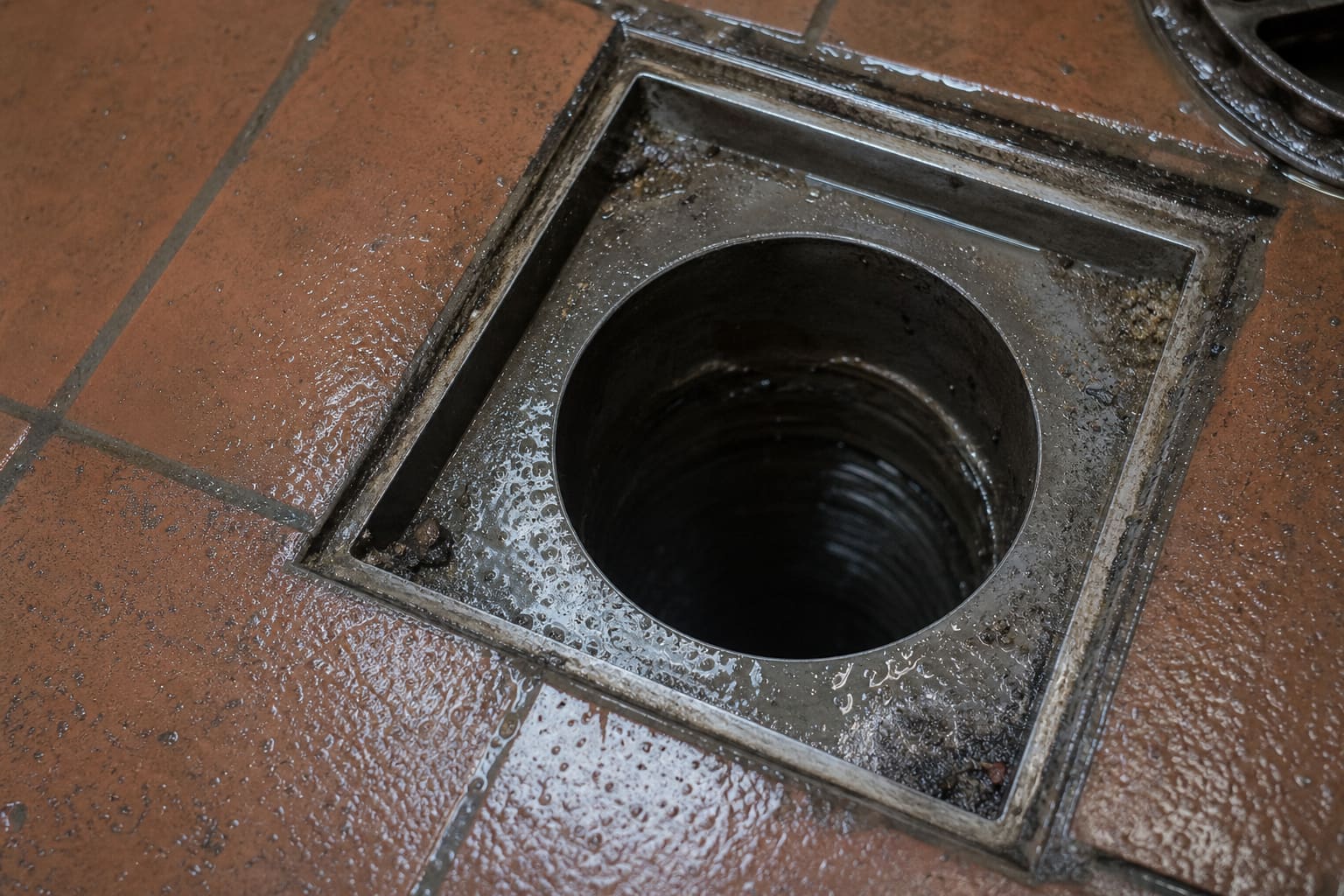 Grease trap detail after clean — York City Centre