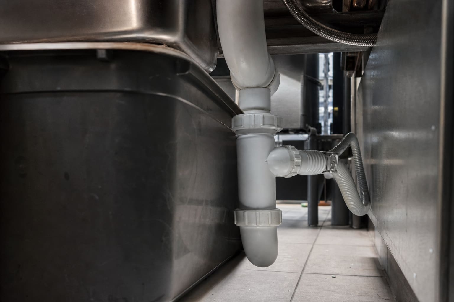Grease trap detail after installation — Bishopthorpe, York