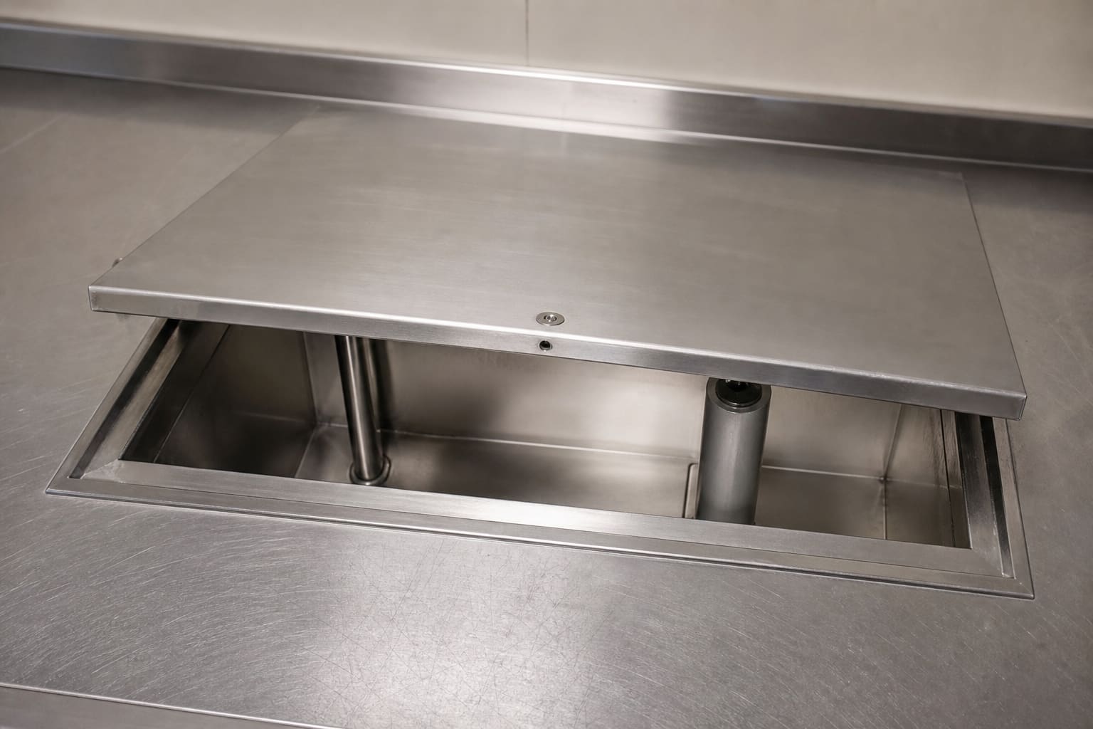 Serviced grease interceptor in situ — Clifton, York