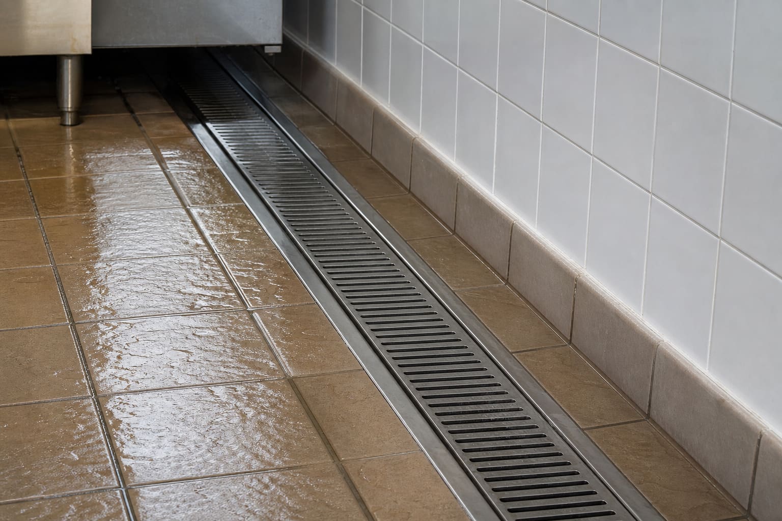 Floor-drain and grease trap detail — Acomb, York