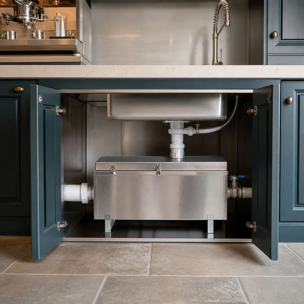 Grease trap installation during a York kitchen refit